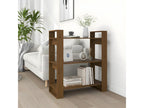 Bibliothèque/Cloison Marron miel 80x35x91 cm Bois massif NYJV08602