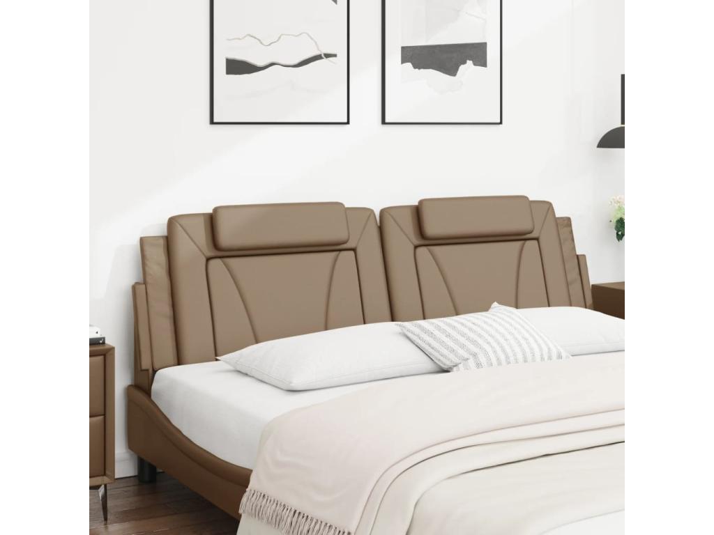 Coussin de tête de lit cappuccino 180 cm similicuir CJEU32052