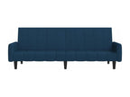 Canapé-lit à 2 places Bleu Velours PCUD57174