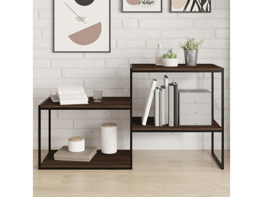 Etagères murales 4 pcs chêne marron 60x40x1.5 bois ingénierie SVWR73645