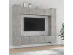 Ensemble de meubles TV 8 pièces Gris béton Bois d'ingénierie CUZN50146