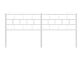 Tête de lit métal blanc 200cm RNOJ70332