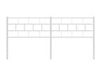 Tête de lit métal blanc 200cm RNOJ70332