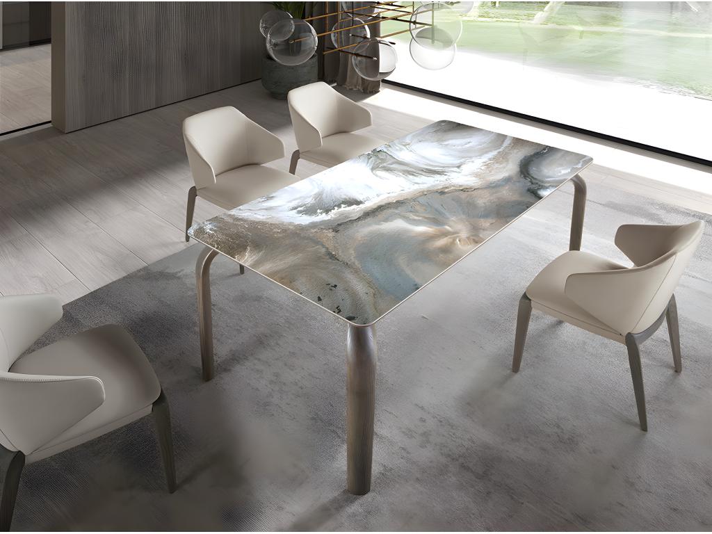 Chaise en simili cuir crème 5123 Cosymeub YILN34694