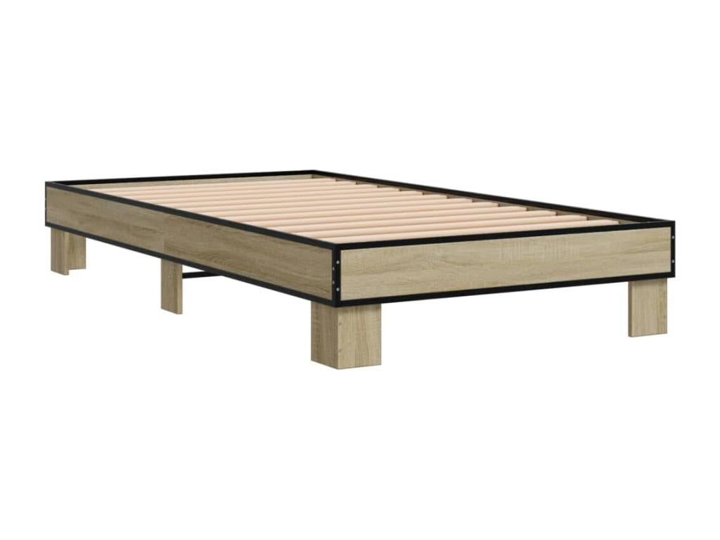 Cadre de lit sans matelas chêne Cosymeub 90x200 cm VYTA83736