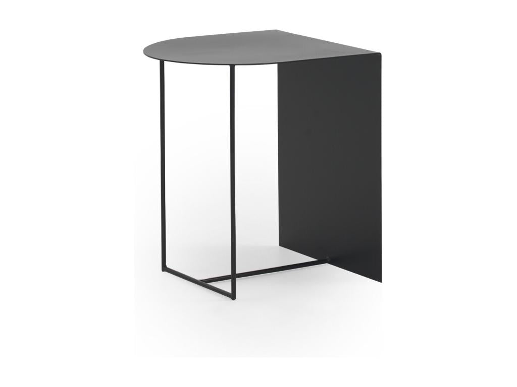 Table d'appoint en métal noir EZVZ09731