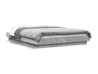 Cadre de lit sans matelas gris béton 120x200 cm YAIM88664