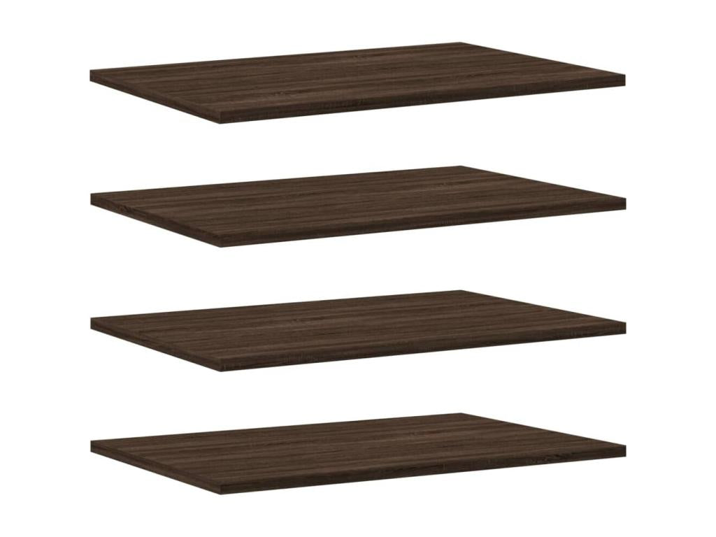 Etagères murales 4 pcs chêne marron 60x40x1.5 bois ingénierie SVWR73645