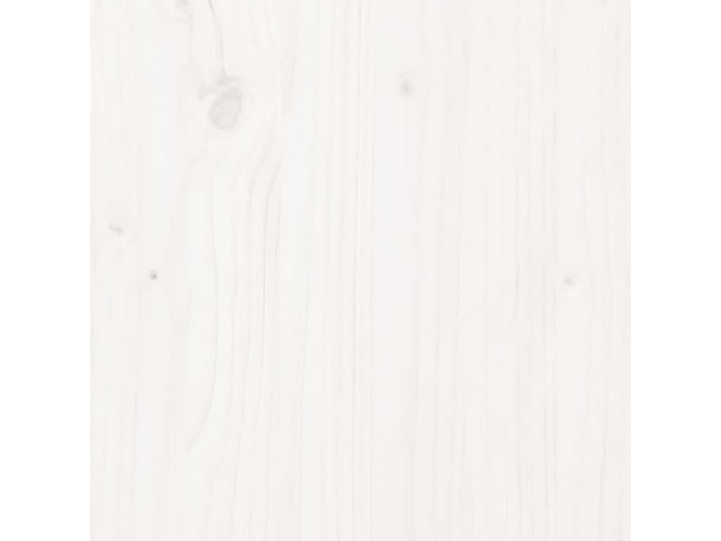 Tête de lit Blanc 206x4x100 cm Bois massif de pin YGGV18166