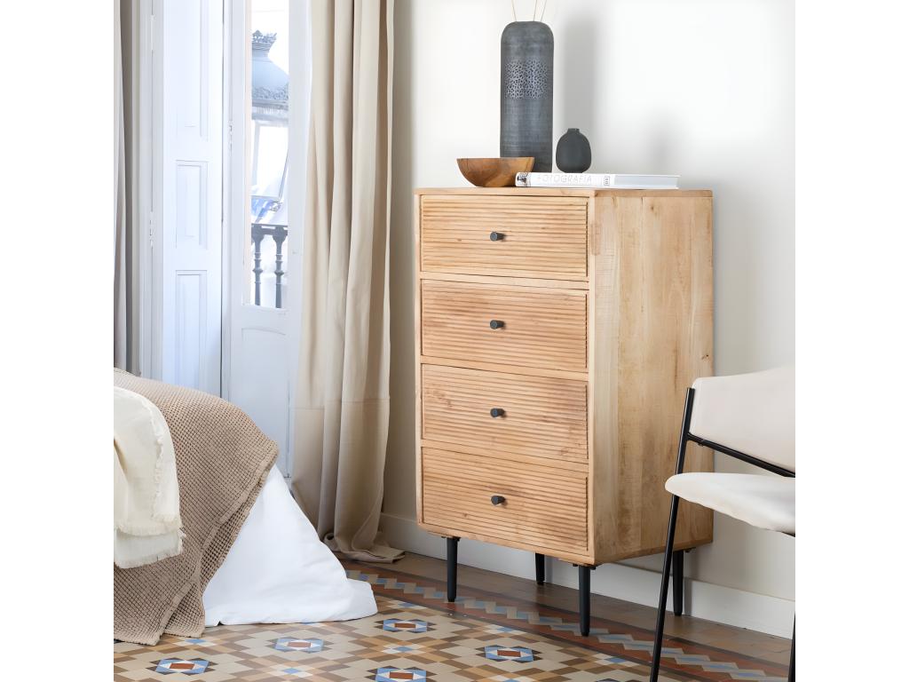 Chiffonnier madera Cosymeub naturel 60x107 GWBL43915