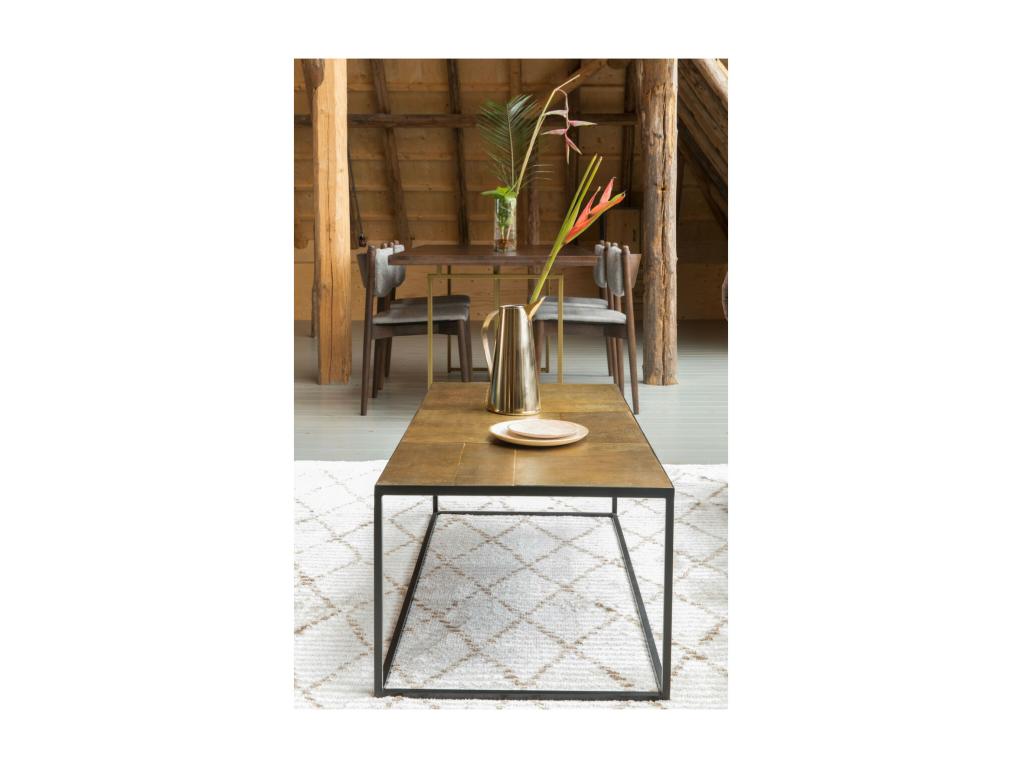 Cosymeub - Table basse en métal doré PBBF07563