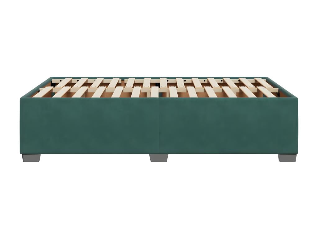 Cadre de lit Vert foncé 120x200 cm Velours LGZC13004