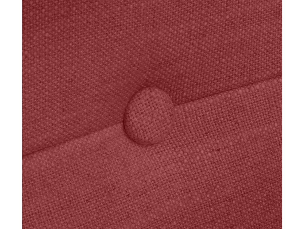 Cosymeub Tête de lit en lin naturel avec Boutons 95x50cm Lits 90 - Rouge KIZF41916