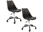 2 Chaise de bureau à Cosymeub Noires UKHN67664
