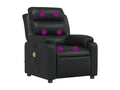 Fauteuil de massage inclinable Noir Similicuir PFFV89302