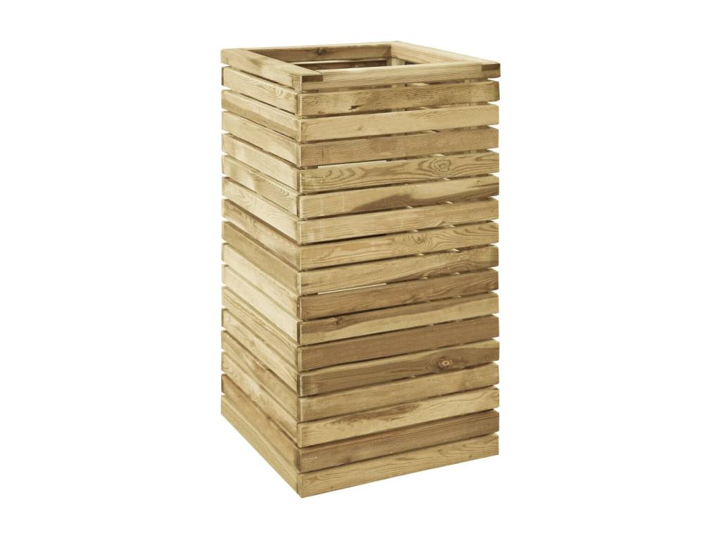 Jardinière lit surélevé plantes bois marron 50x50x100 cm 02 0001069 EMPV77519