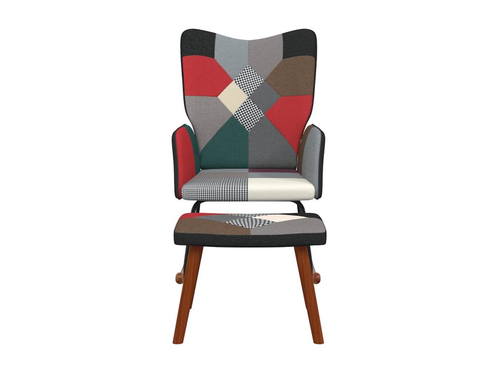 Chaise à bascule avec tabouret Cosymeub Tissu SAXI03131