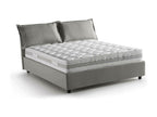 Lit double Cosymeub Lit coffre avec revêtement en tissu Made in Italy Ouverture frontale avec matelas 140x200 cm inclus Gris AEWC66549