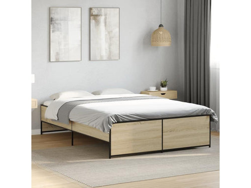 Cadre de lit sans matelas chêne Cosymeub 135x190 cm AVXU34584