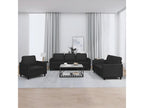 Ensemble de canapés 3 pcs avec coussins Noir Similicuir HJCM54435