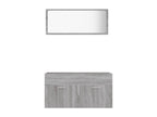 Ensemble de meubles de salle de bain 2 pcs Cosymeub gris YPLY46337