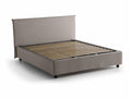 Lit double Cosymeub Lit coffre avec revêtement en tissu Made in Italy Ouverture frontale adaptée pour matelas 140x200 cm Cosymeub AZIN31009