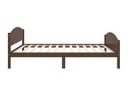 Cadre de lit sans matelas marron foncé pin massif 120x200 cm GFNF42298