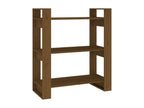 Bibliothèque/Cloison Marron miel 80x35x91 cm Bois massif NYJV08602