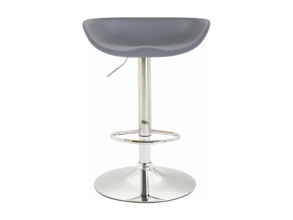 Lot de 2 tabourets métal gris 52x43x67 cm TDB10277 KULE42061