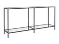 Table console Transparent 160x35x75,5 cm Verre trempé RZNL40956