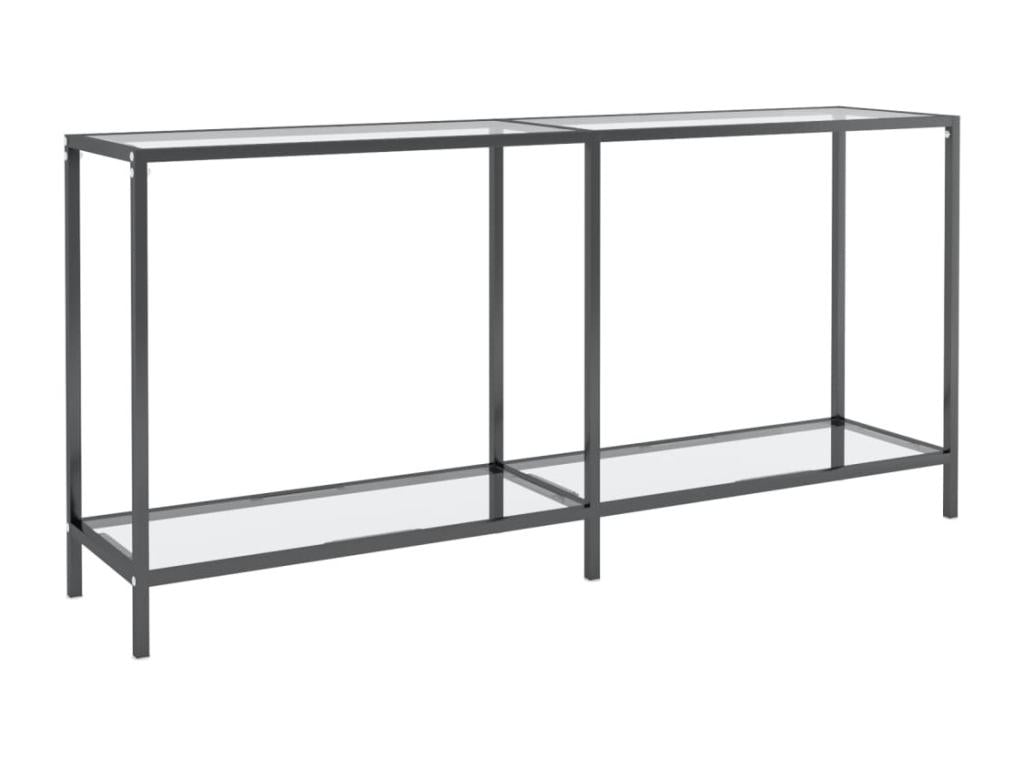 Table console Transparent 160x35x75,5 cm Verre trempé RZNL40956