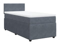 Sommier à Cosymeub de lit et matelas Gris foncé 90x200 cm Velours SLGC49175