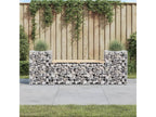 Banc de jardin design gabion 183x41x60.5 bois massif de pin GUEP18078