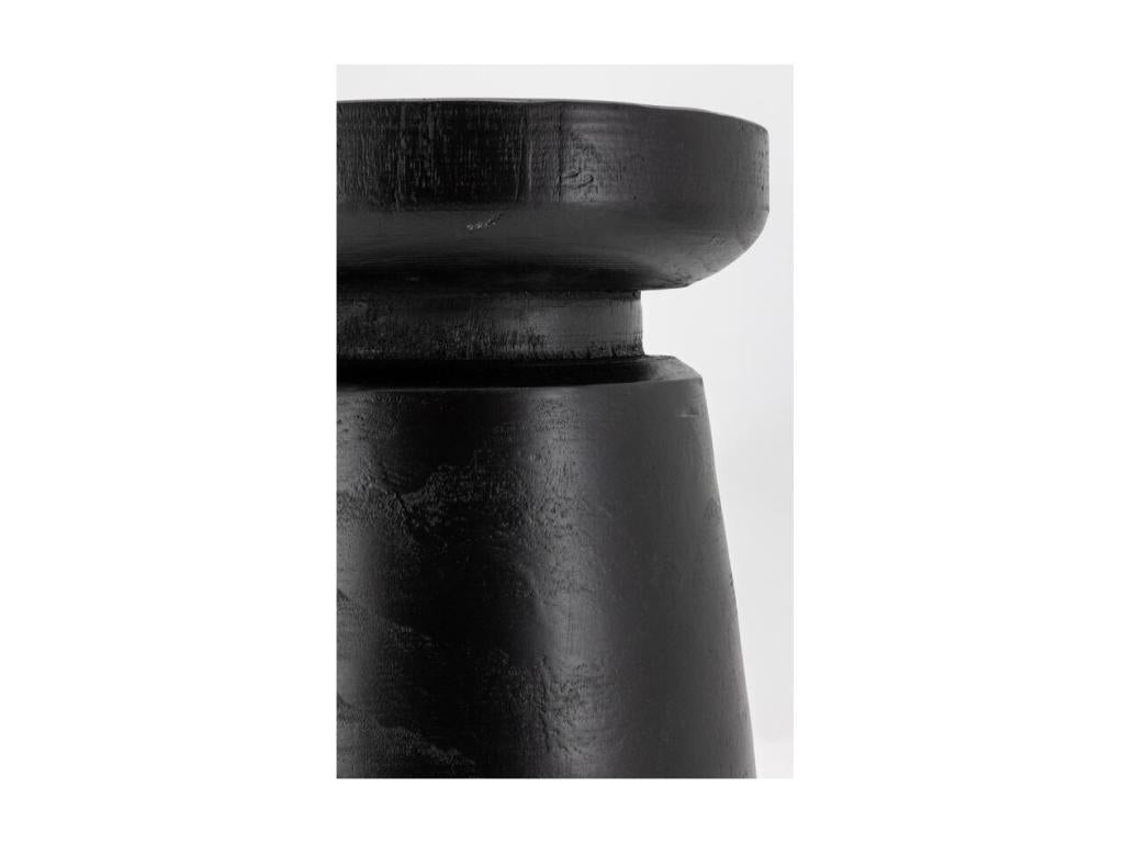 Tabouret en bois paulownia Bouchon noir HFIF55047