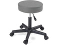 Tabouret à Cosymeub siège rond simili cuir rembourré hauteur pivotant réglable YÉ gris foncé IMVK53383