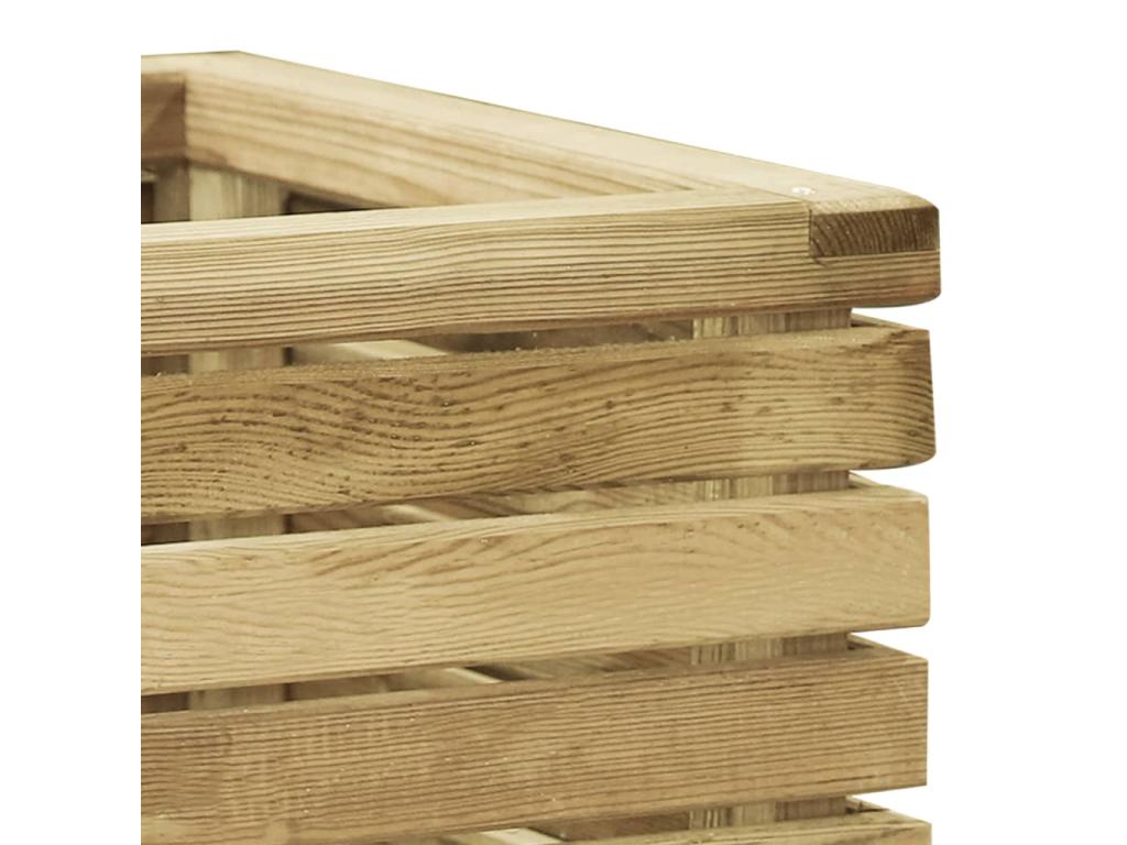 Jardinière lit surélevé plantes bois marron 50x50x100 cm 02 0001069 EMPV77519