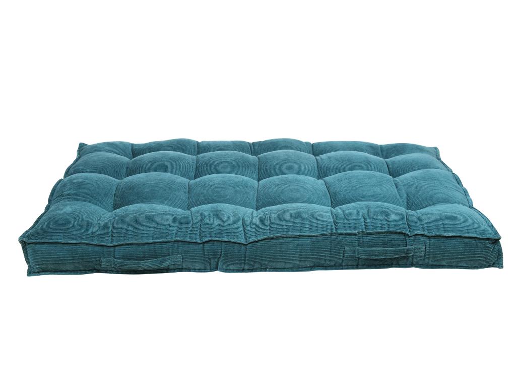 Coussin palette - 120x80x10 cm - Velours imprimé - Bleu - Cosymeub MMHC72075