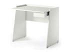Bureau Cosymeub Bureau moderne avec tiroir Table d'étude ou de bureau Porte-livre PC Made in Italy 90x60h80 cm Blanc SFZG45169