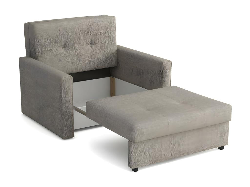 Fauteuil Cosymeub 104 Turquoise 85x103x98cm Tapisserie Pieds Métal LRPP48119