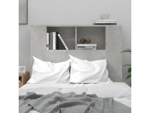 Armoire de tête de lit Gris béton 100x18.5x104.5 cm DGSJ95934