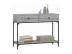 Table console Cosymeub gris 100x34,5x75 cm bois d'ingénierie LSYN09709