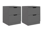 Tables de chevet 2 pcs Gris 40x40x50 2 MBLP68390
