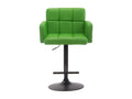 Tabouret de bar - Similicuir / Noir - Vert - Los Angeles PKFR29052
