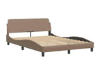 Lit avec matelas cappuccino 120x200 cm similicuir ODYT21884