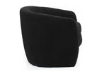 Fauteuil arrondi Cosymeub Tissu bouclette Noir XVEK17094