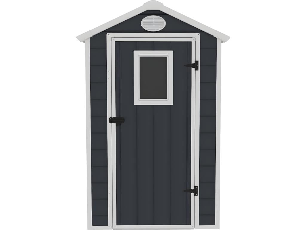 Abri de jardin résine Cosymeub - Cosymeub d'ancrage inclus - 1,34 m² - Anthracite MBZO51277