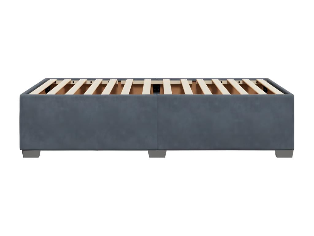 Cadre de lit Gris foncé 90x200 cm Velours ZUTA63408