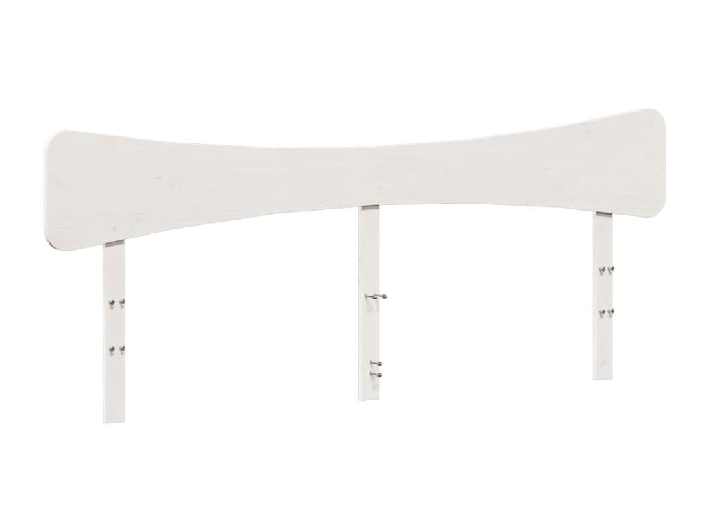 Tête de lit blanc 180cm bois massif de pin ZNYU29380