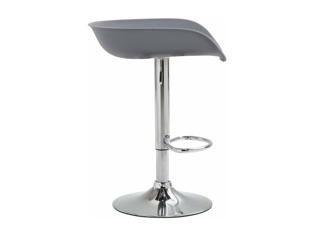 Lot de 2 tabourets métal gris 52x43x67 cm TDB10277 KULE42061