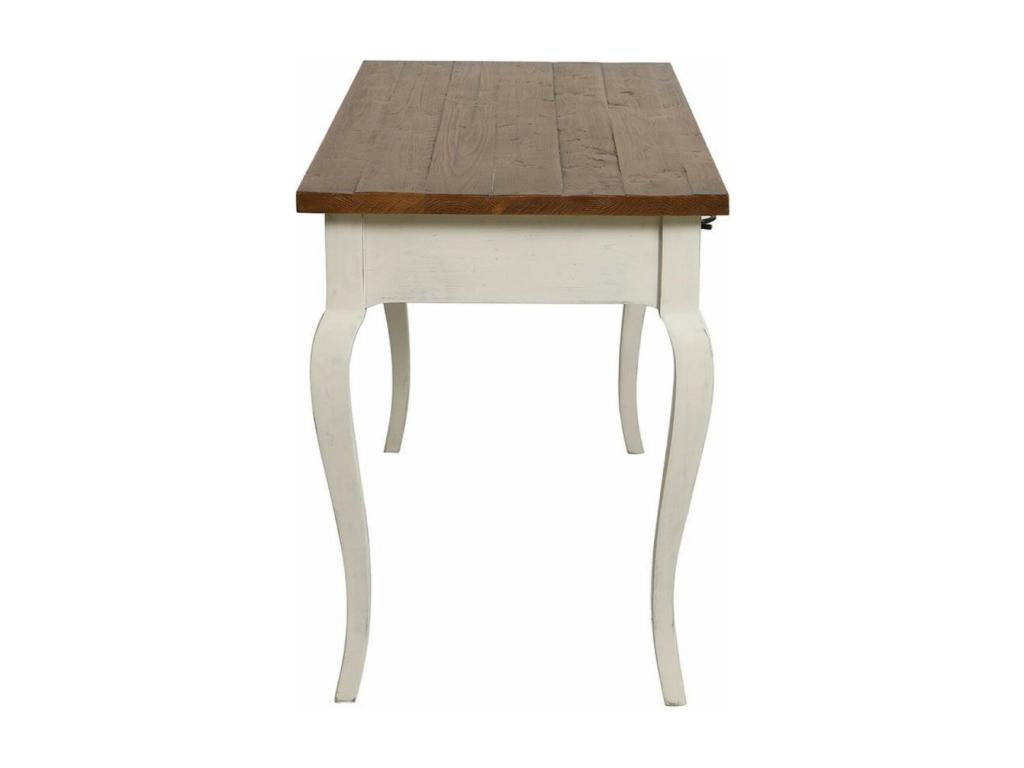 Bureau 3 Tiroirs Bois Blanc - Cosymeub JHBR92587